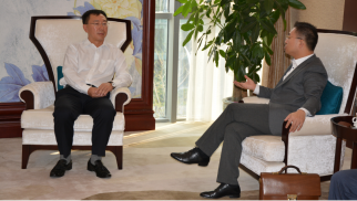 beat365在线唯一官网董事长肖厚忠在京接见宏大建设集团领导一行