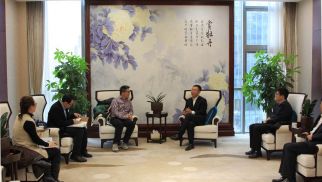  华彬集团副总裁朱东海一行到访beat365在线唯一官网